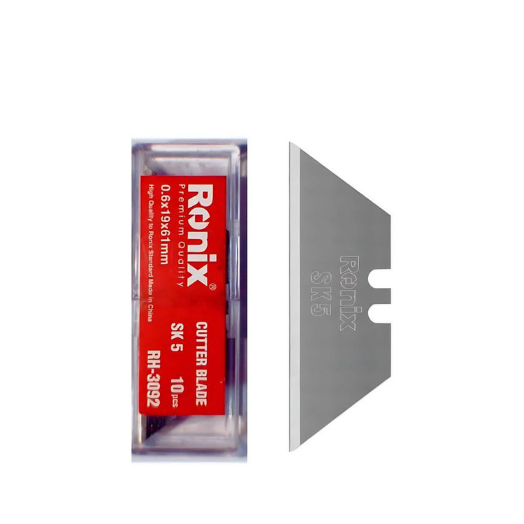 تیغ کاتر ذوزنقه ای رونیکس مدل RH-3092 مجموعه 10 عددی
