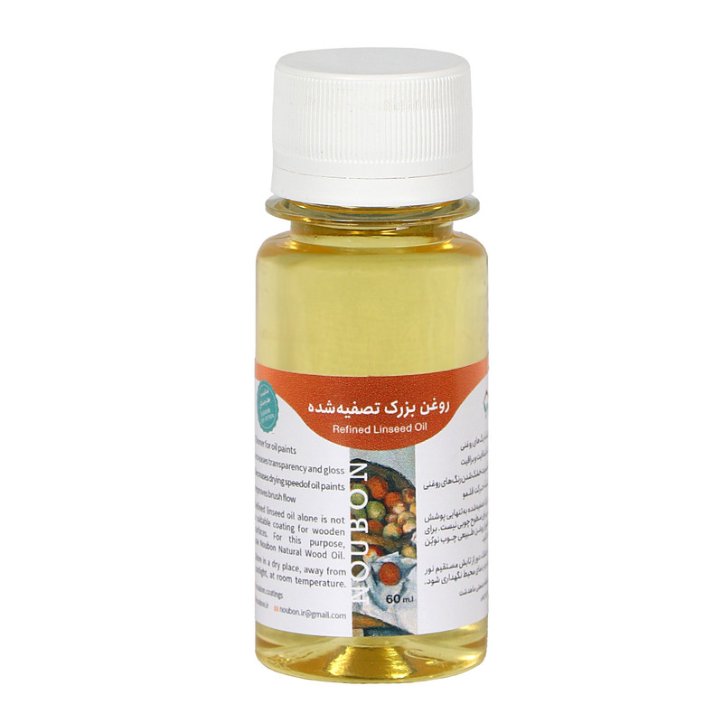 روغن بزرک تصفیه‌شده نوبُن مدل RS حجم 60 میلی‌لیتر