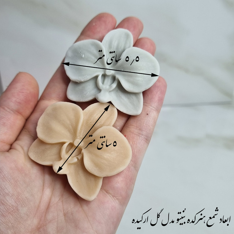 قالب شمع میتنگون مدل گل ارکیده