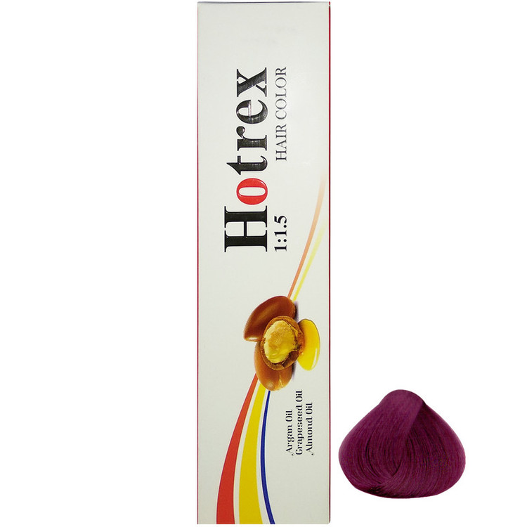 رنگ مو هاترکس سری Violet شماره 6.6 حجم 100 میلی لیتر رنگ شرابی خیلی روشن