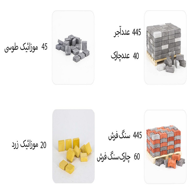ساختنی مینی بیلد مدل آجر مینیاتوری ویلا ساحلی