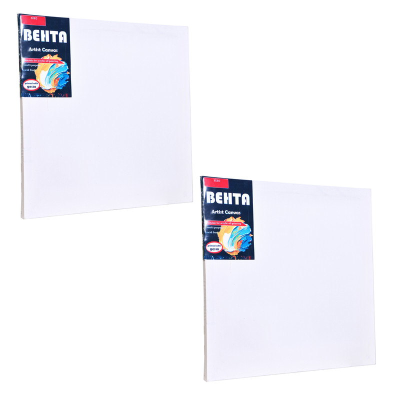 بوم نقاشی مربع بهتا مدل A25 سایز 25 × 25 سانتیمتر بسته 2 عددی
