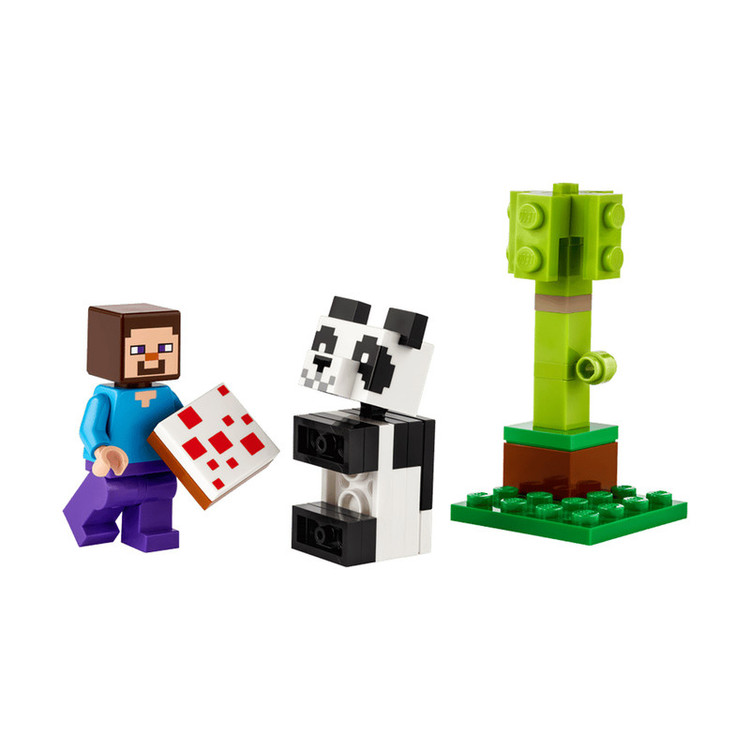 لگو 35 تکه سری Minecraft مدل Steve and Baby Panda کد 30672