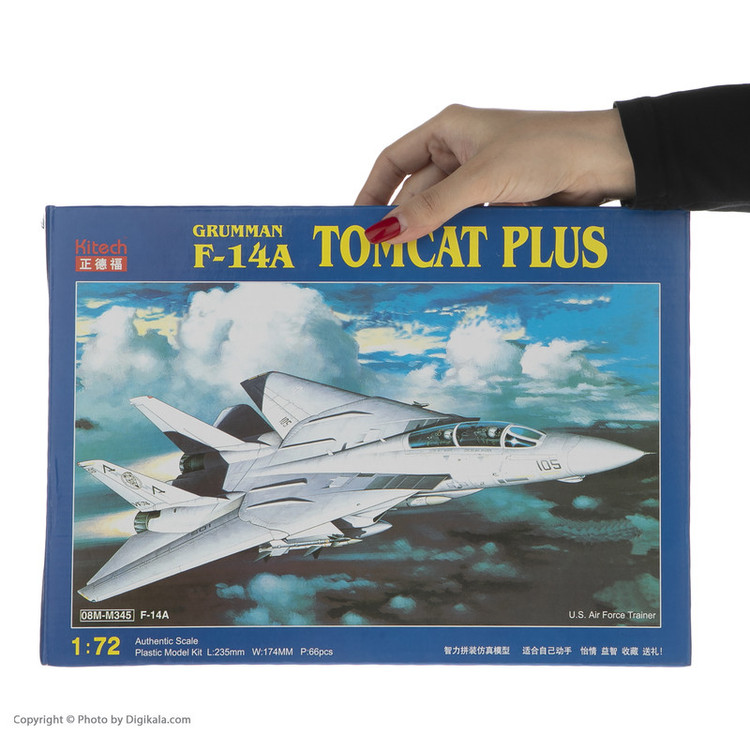 ساختنی کیتک مدل هواپیما جنگنده F-14A Tomcat کد 3035