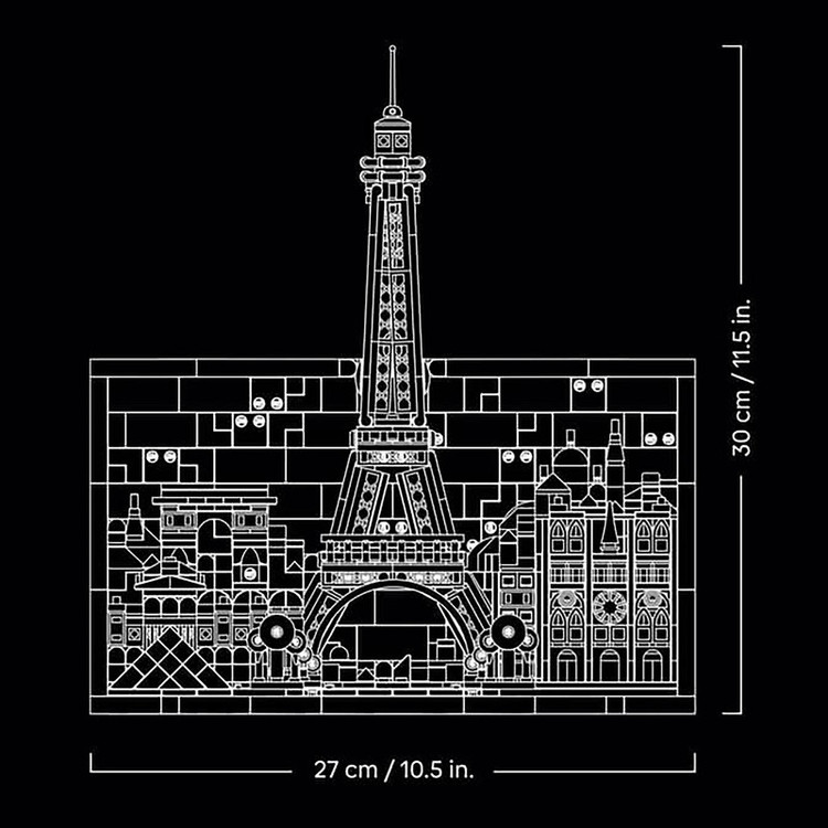 لگو 958 تکه سری Architecture مدل Paris – City of Love کد 21064