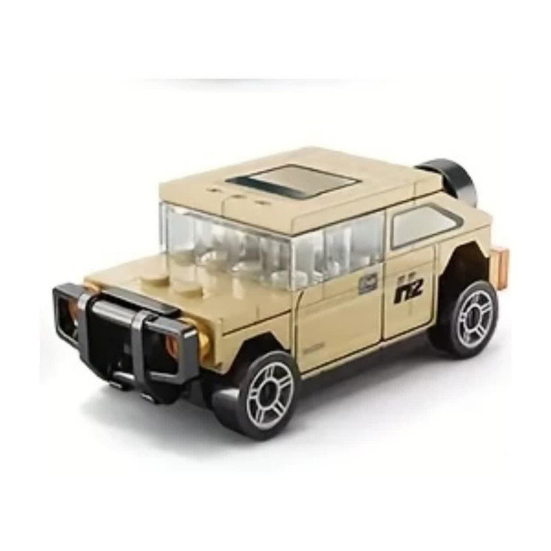 ساختنی 55 تکه ناب سل مدل ماشین رنجروور عقب کش BUILDING BLOCK PULL-BACK CAR