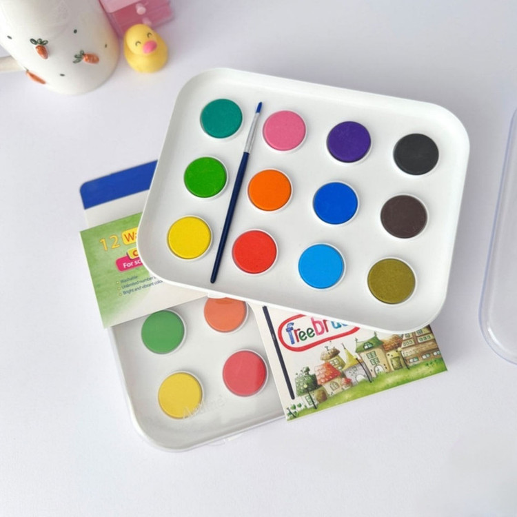 آبرنگ 12 رنگ آرت لاین مدل freebrush کد 12268