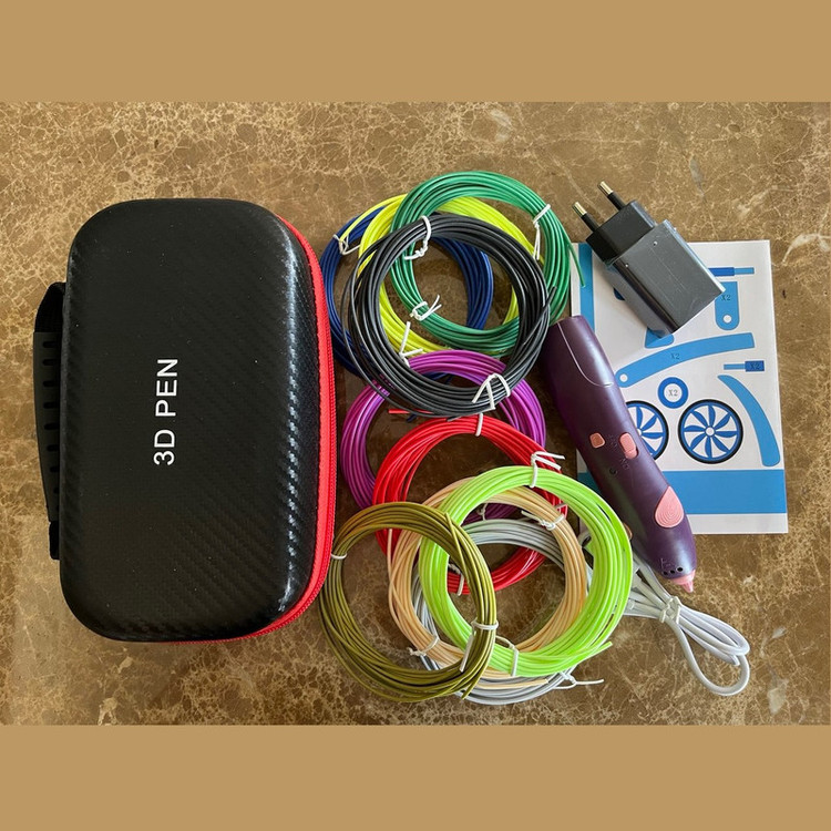 قلم طراحی سه بعدی مدل P10 به همراه فیلامنت PCL