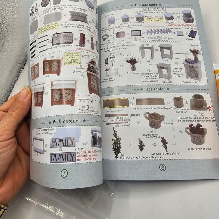 کیت ساختنی 500 تکه ناب سل مدل پازل خانه مینیاتوری چوبی چراغدار سه بعدی A-8007 کد FOREST TIMES CUTEROOM DIY HOUSE DO IT YOURSELF