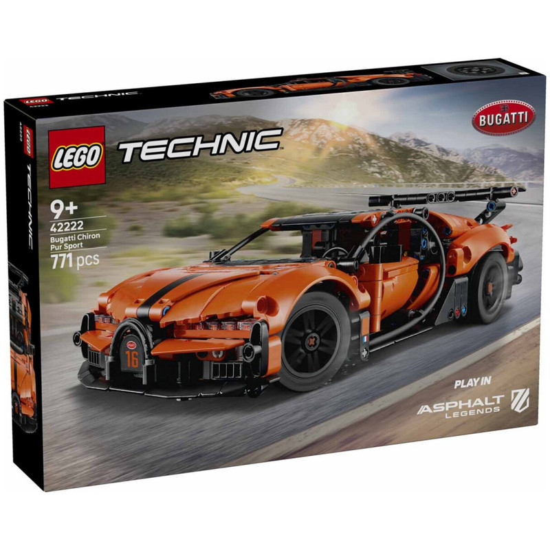 لگو ۷۷۱ تکه سری تکنیک Bugatti Chiron Pur Sport کد 42222
