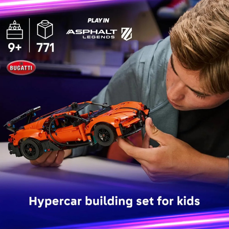 لگو ۷۷۱ تکه سری تکنیک Bugatti Chiron Pur Sport کد 42222