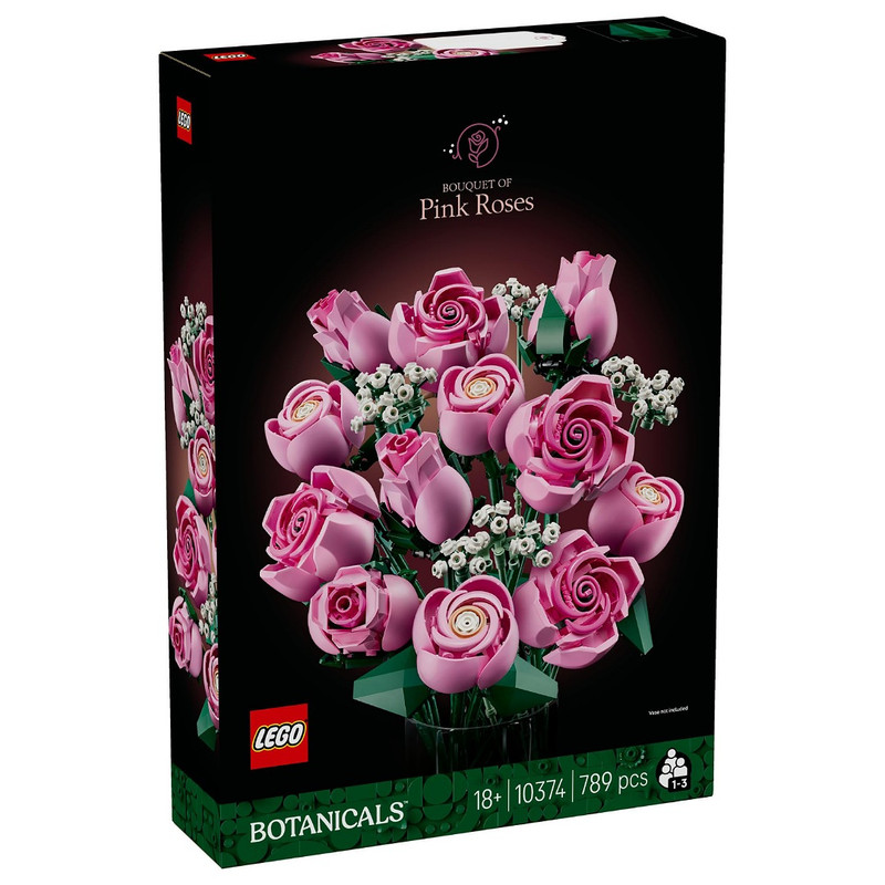 لگو 789 تکه سری بتانیکال مدل Bouquet of Pink Roses کد 10374
