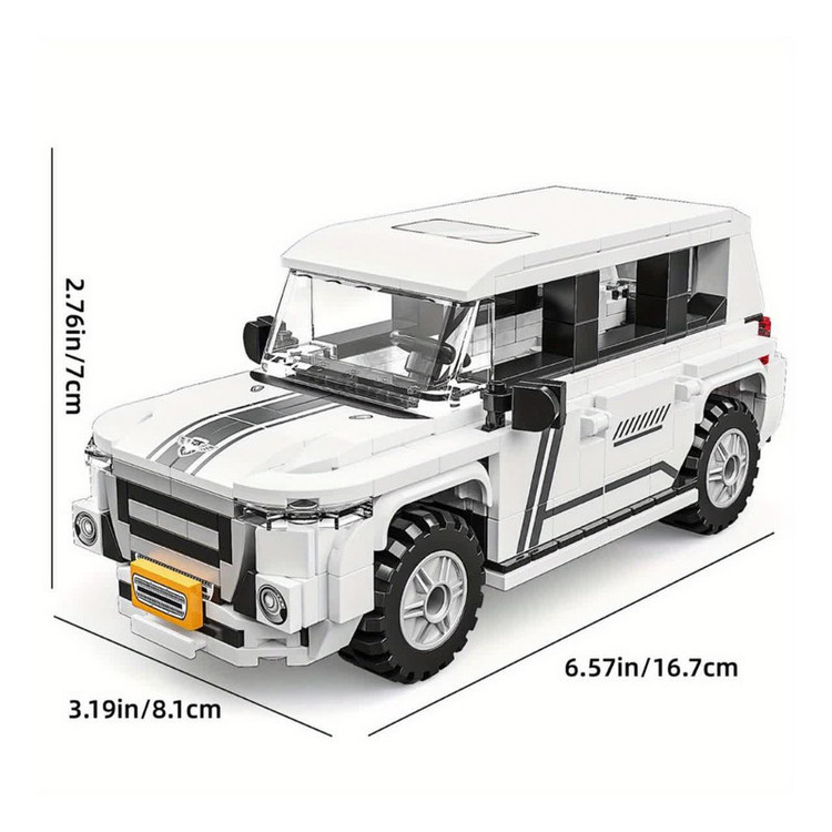 ساختنی 333 تکه ناب سل مدل لندروور کلاسیک اسپرت کد LANDROVER BUILDING BLOCKS SPORT CAR 333 PCS T1086