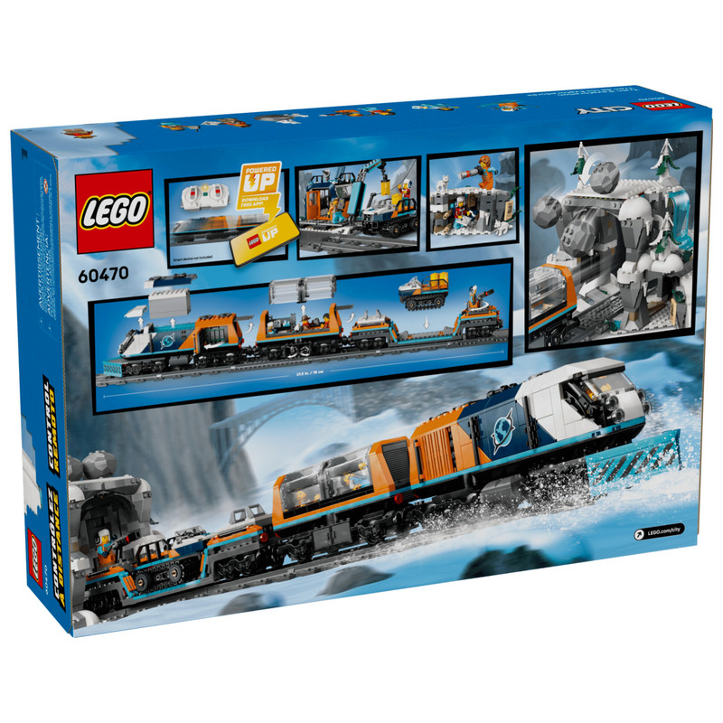 لگو ۱۵۱۷ تکه سری سیتی مدل Explorers’ Arctic Polar Express Train کد 60470