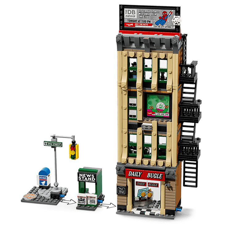 لگو 781 تکه سری Marvel مدل Spider-Man vs. Mysterio: The Daily Bugle کد 76342