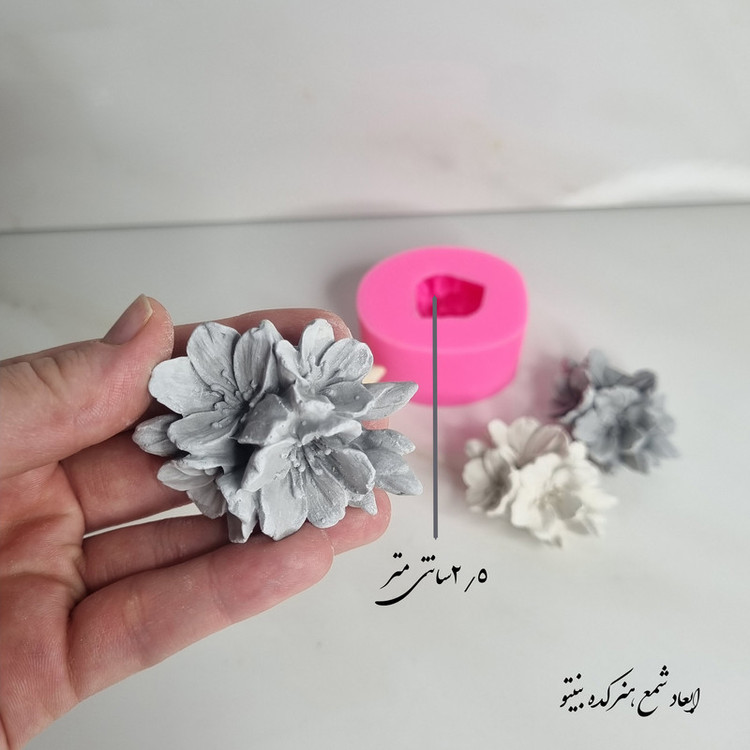 قالب شمع میتنگون مدل شکوفه گیلاس کد D05