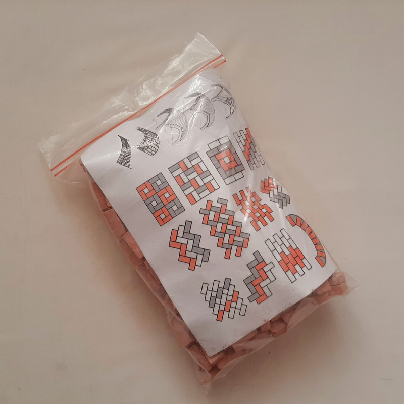 ساختنی مدل آجر مینیاتوری کد p/1050 بسته 1050 عددی