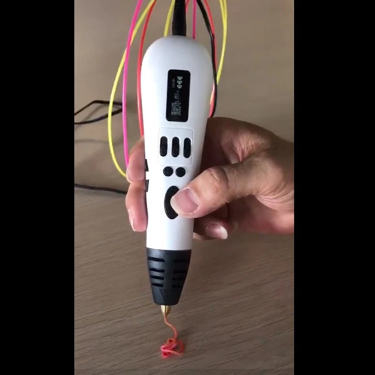 قلم طراحی سه بعدی جی ای آر مدل MP01 به همراه فیلامنت PLA
