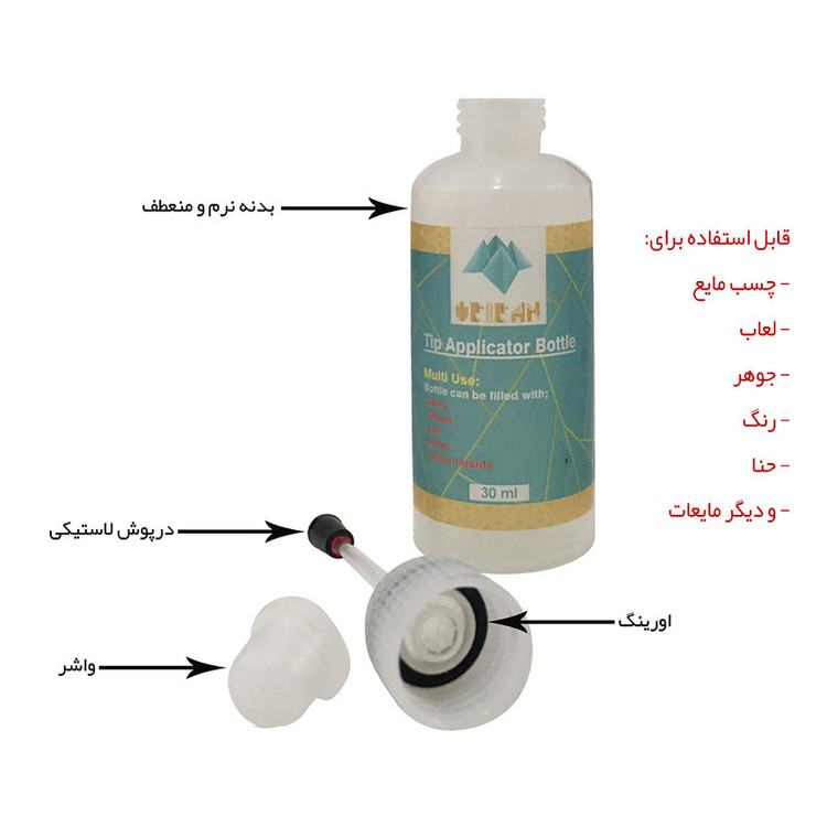 اپلیکاتور رنگ اوریران مدل سوزنی کد AP-S05 بسته 5 عددی