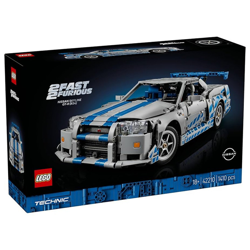 لگو سری تکنیک مدل 2 Fast 2 Furious Nissan Skyline GT-R (R34) Car کد 42210