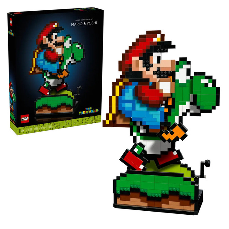 لگو سری Super Mario World مدل Mario & Yoshi کد 71438