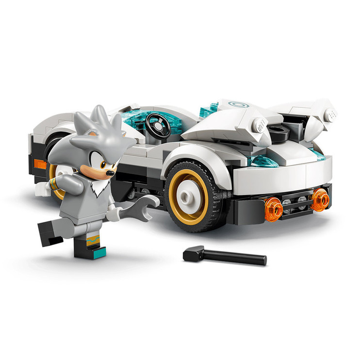 لگو 378 تکه سری LEGO Sonic the Hedgehog مدل Silver's Car vs. Knuckles' Monster Truck کد 77118