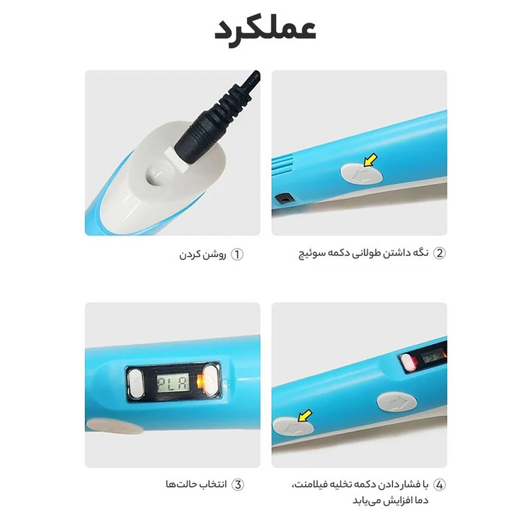 قلم طراحی سه بعدی مای ریول مدل RP-100B