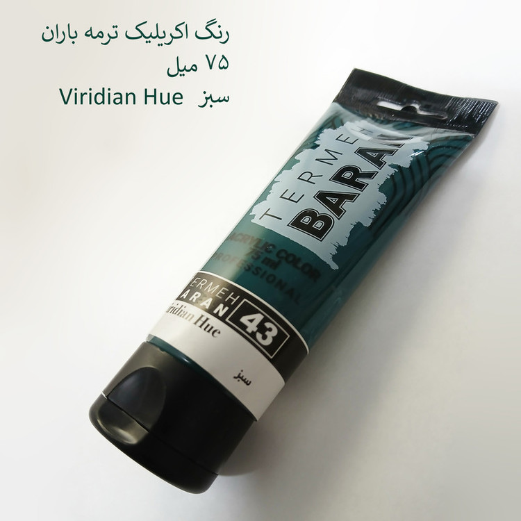 رنگ اکریلیک ترمه باران مدل حرفه ای حجم 75 میلی لیتر