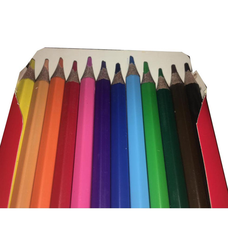 مداد رنگی 12 رنگ البرز مدل Woodless کد G3 بسته 3 عددی
