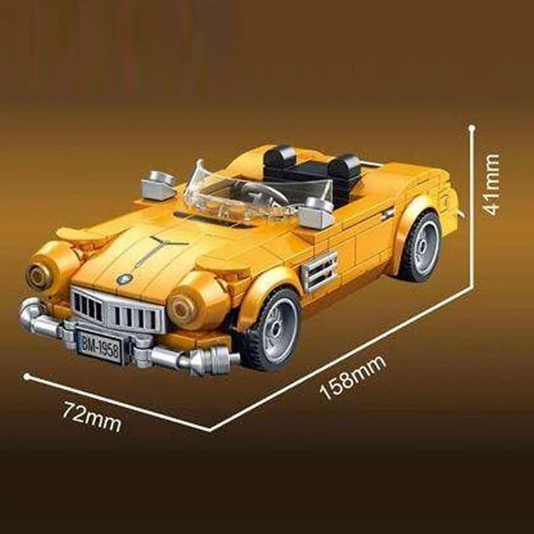 ساختنی 328 تکه ناب سل مدل فورد شلبی کلاسیک اسپرت کد FORD BUILDING BLOCKS SPORT CAR 328 PCS T1097