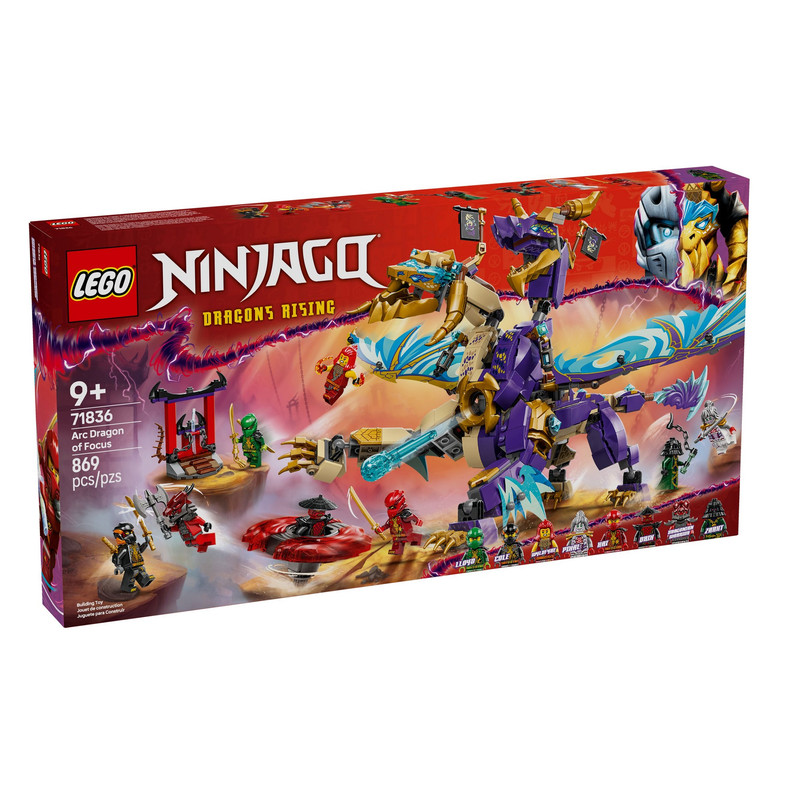 لگو 869 تکه سری Ninjago مدل Arc Dragon of Focus کد 71836