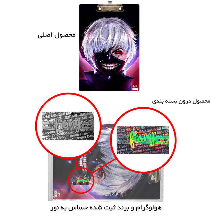 تخته شاسی مستر راد مدل انیمه توکیو غول کد fiory 2411 سایز A4