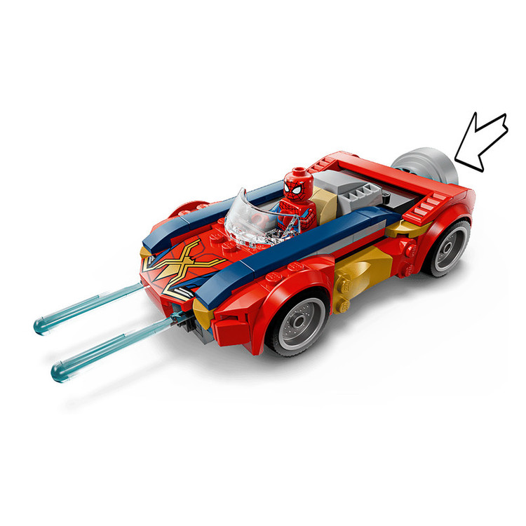 لگو 134 تکه سری Marvel مدل Spider-Man Car vs. Venomized Wolverine کد 76336