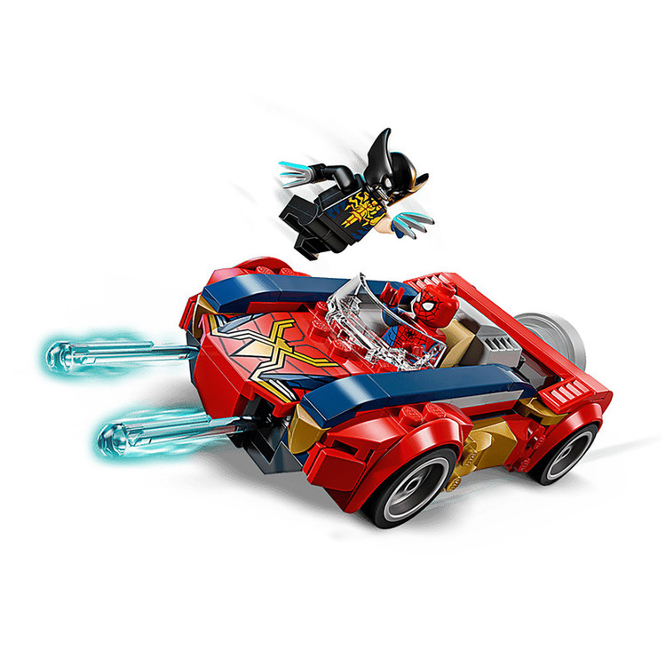 لگو 134 تکه سری Marvel مدل Spider-Man Car vs. Venomized Wolverine کد 76336