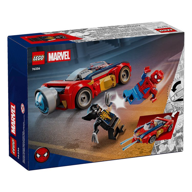 لگو 134 تکه سری Marvel مدل Spider-Man Car vs. Venomized Wolverine کد 76336