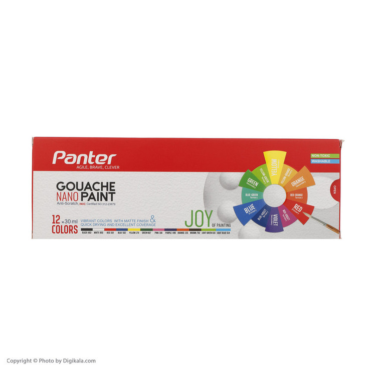 گواش 12 رنگ پنتر کد GP-711-12