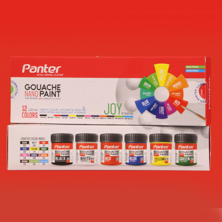 گواش 12 رنگ پنتر کد GP-711-12