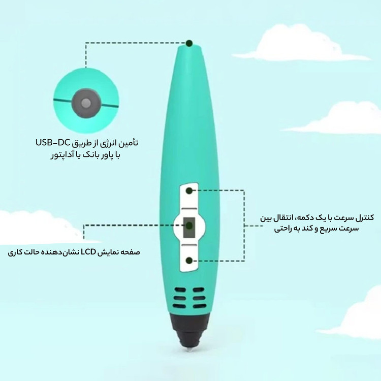 قلم طراحی سه بعدی سانلو مدل SL-800