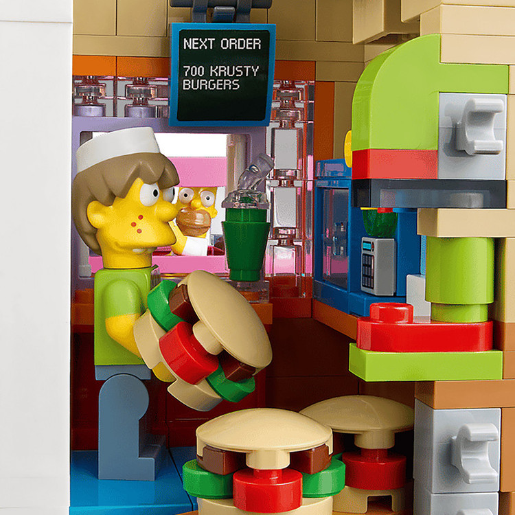 لگو 1635 تکه سری Icons مدل The Simpsons: Krusty Burger کد 10352