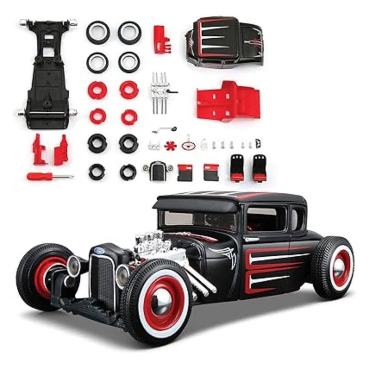 ساختنی 38 تکه ناب سل مدل فورد مایتسو فلزی 1929 به همراه پیچ گوشتی کد MAITSO 1929 FORD MODEL A