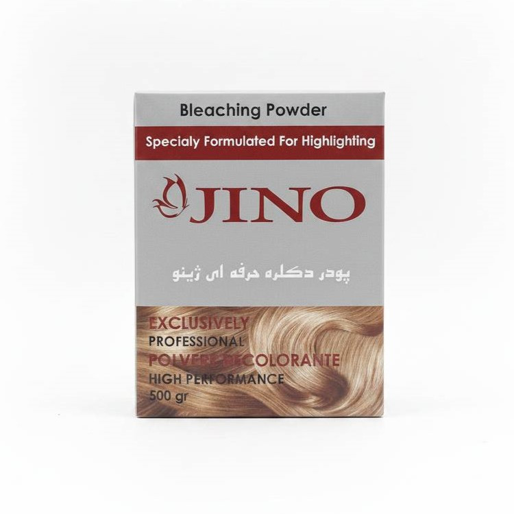 پودر دکلره ژینو مدل حرفه ای وزن 500 گرم رنگ سفید