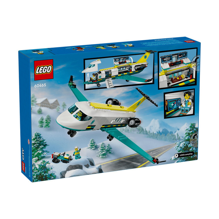 لگو 403 تکه سری City مدل Emergency Air Ambulance Airplane کد 60465