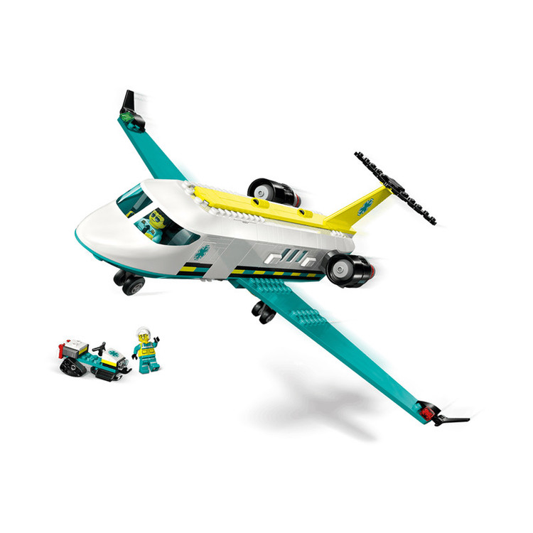 لگو 403 تکه سری City مدل Emergency Air Ambulance Airplane کد 60465