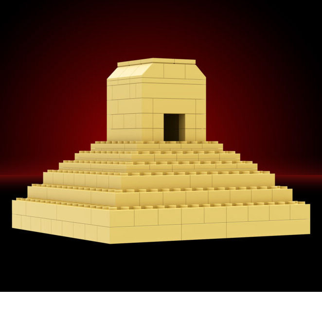 ساختنی 260 تکه بریکس مدل آرامگاه کوروش کد 2500