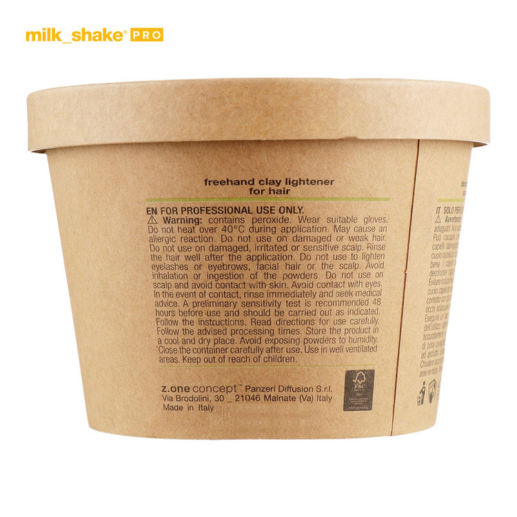 پودر دکلره میلک شیک مدل Lightener Level 4 وزن 400 گرم رنگ الماسی