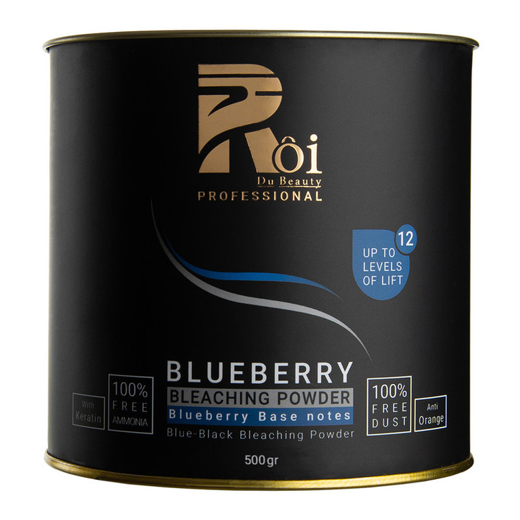 پودر دکلره روآ دو بیوتی مدل BLUEBERRY وزن 500 گرم رنگ آبی