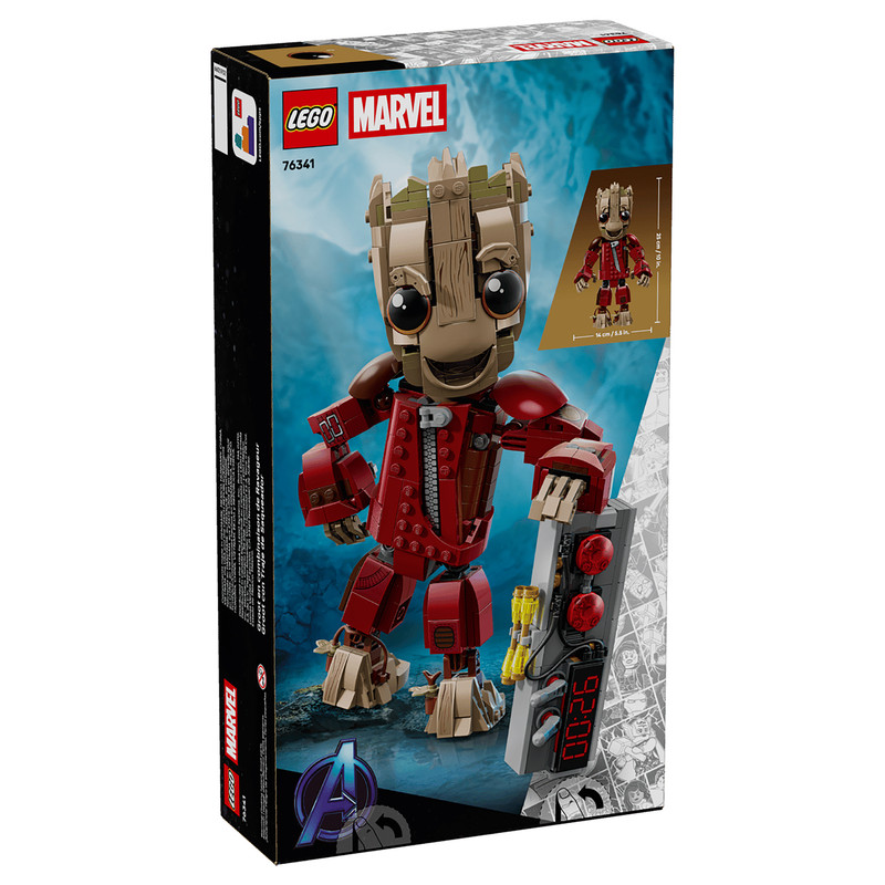 لگو 604 تکه سری Marvel مدل Ravager Jumpsuit Groot کد 76341