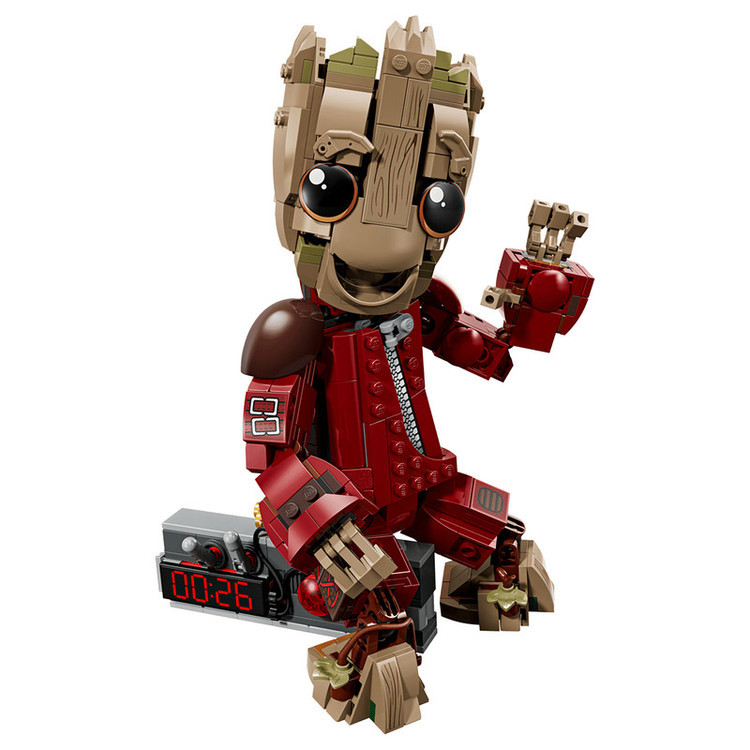 لگو 604 تکه سری Marvel مدل Ravager Jumpsuit Groot کد 76341