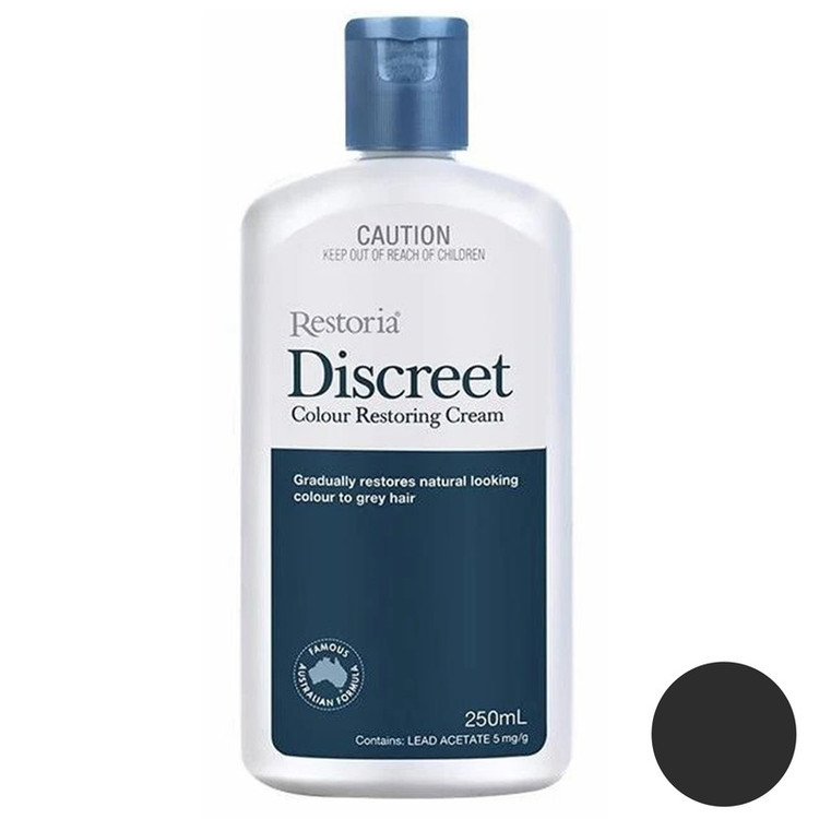 کرم رنگ مو ریستوریا مدل Discreet رنگ مشکی طبیعی حجم 250 میلی لیتر