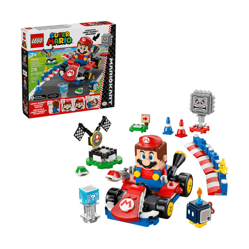 لگو 278 تکه سری Super Mario مدل Mario Kart™ – Interactive LEGO® Mario™ & Standard Kart کد 72043